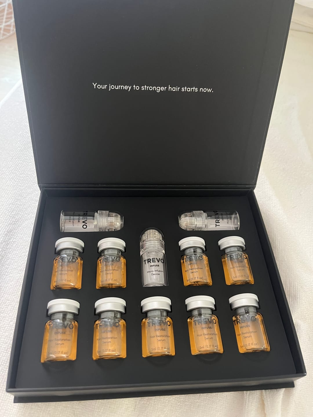 Customer photo — TREVO Infuse kit opened on arrival