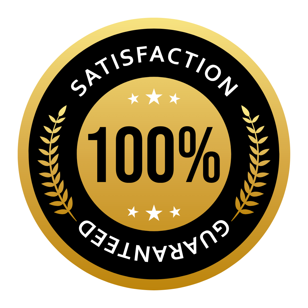 100% satisfaction guaranteed seal